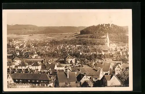 AK Tuttlingen, Stadttotale mit der Kirche