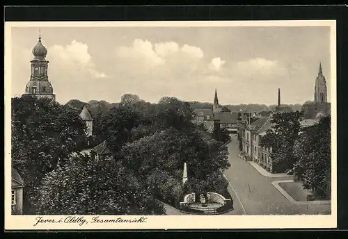 AK Jever i. Oldbg., Gesamtansicht der Stadt