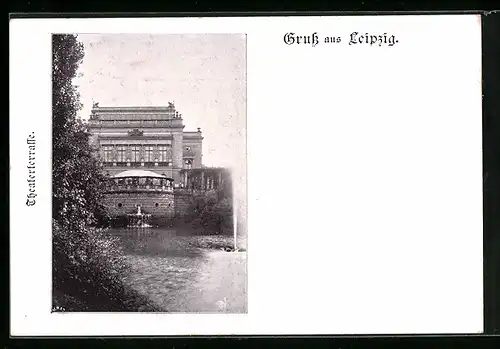 AK Leipzig, auf der Theaterterrasse