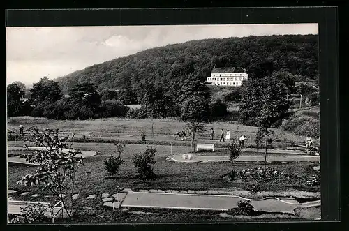 AK Iserlohn im Sauerland, Minigolfplatz und Waldhotel Horn