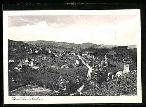 AK Iserlohn-Roden, Blick vom Denkmal auf den Ort