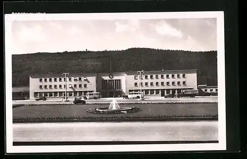 AK Tuttlingen, Brunnen vor dem Hauptbahnhof