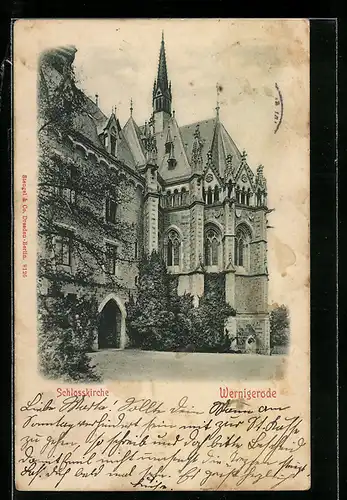AK Wernigerode, vor der Schlosskirche
