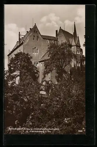 AK Frankenberg i. Sa., am Volkshochschulheim im Schloss Sachsenburg