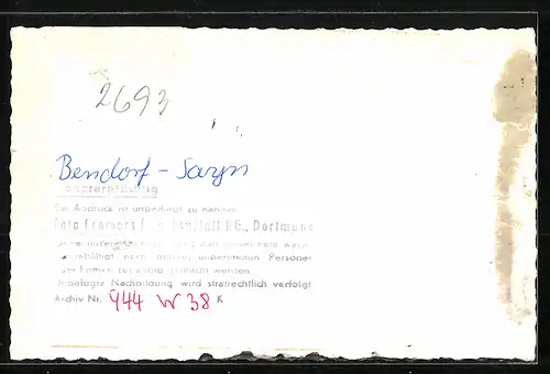 AK Bendorf, Sayn, Blick auf die Kirche im Ort