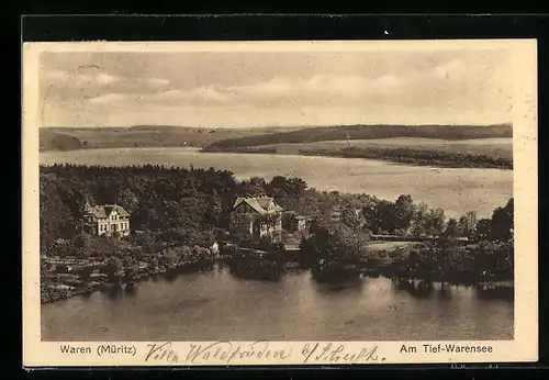 AK Waren a. Müritz, Gasthaus am Tief-Warensee