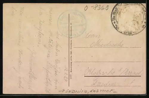 AK Sebnitz, das Gasthaus Zeughaus