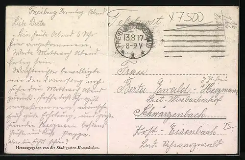 Künstler-AK Karlsruhe i. B., Stadtgarten, Festhalle und Bootslände