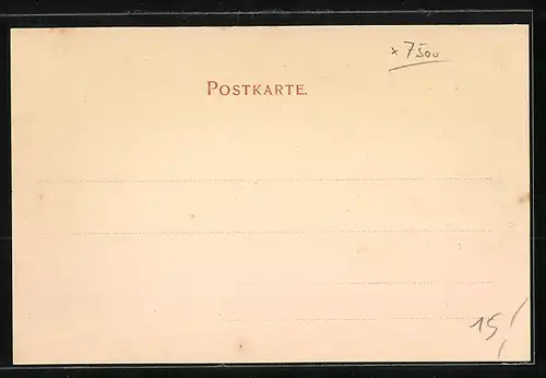 AK Karlsruhe i. B., Blick in die Kaiserstrasse