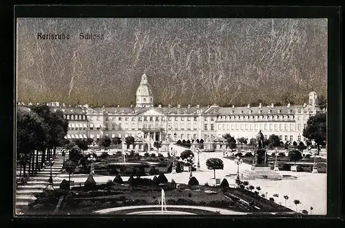 AK Karlsruhe, Blick auf das Schloss