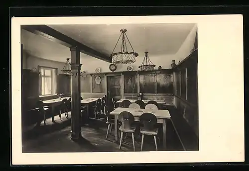 AK Karlsruhe i. B., Bauernstube im Gasthaus zum Adler