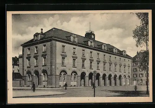 AK Karlsruhe i. B., vor der Feuerwache