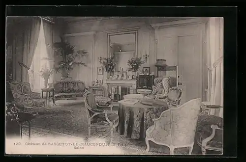 AK Sassetot-le-Mauconduit, le Chateau, Salon