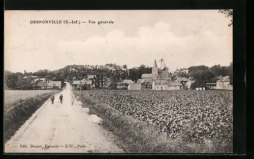 AK Gerponville, Vue générale