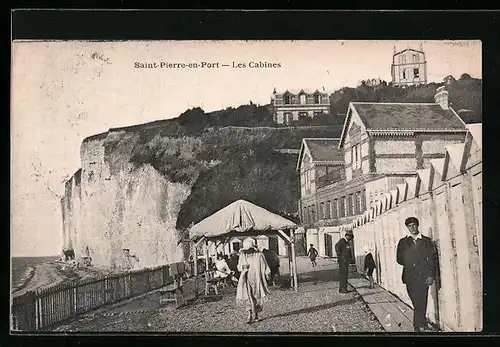 AK Saint-Pierre-en-Port, les Cabines