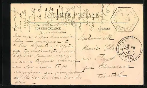 AK Grandes-Dalles, Vue générale sur la mer