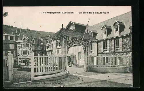 AK Les Grandes-Dalles, Entrée du Sanatorium
