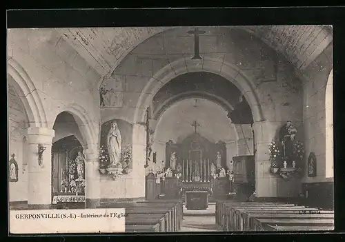 AK Gerponville, Intérieur de l`Eglise