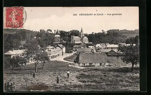 AK Héricourt-en-Caux, Vue générale