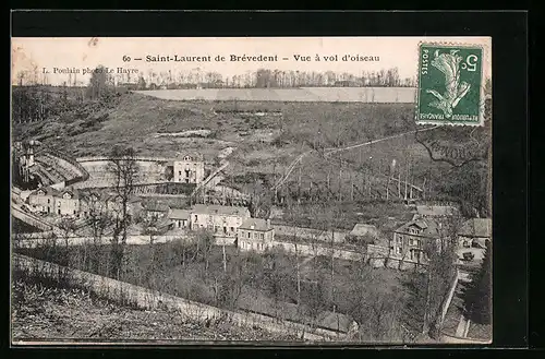 AK Saint-Laurent-de-Brévedent, Vue à vol d`oiseau