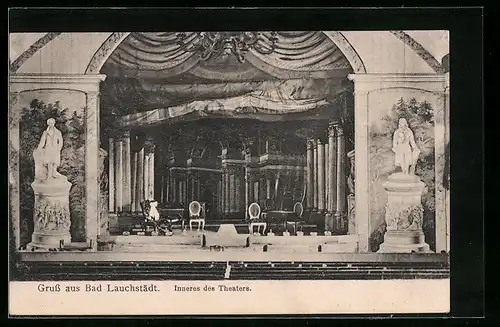 AK Bad Lauchstädt, Inneres des Theaters