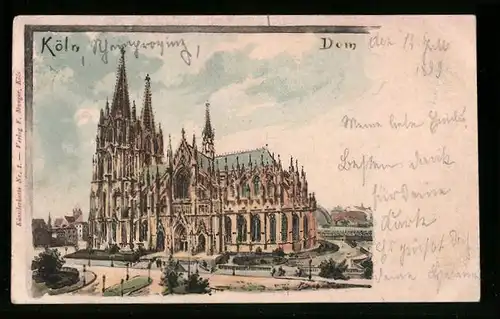 Lithographie Köln, Dom