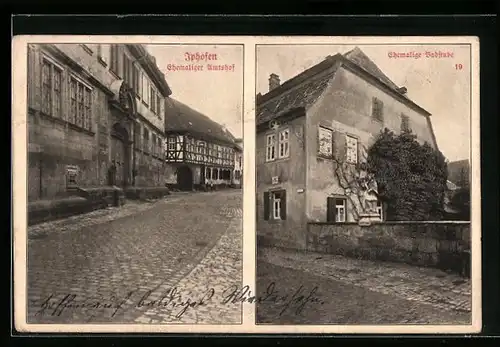 AK Iphofen, ehem. Amtshof, ehem. Badstube