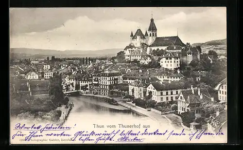 AK Thun, Generalansicht vom Thunerhof aus