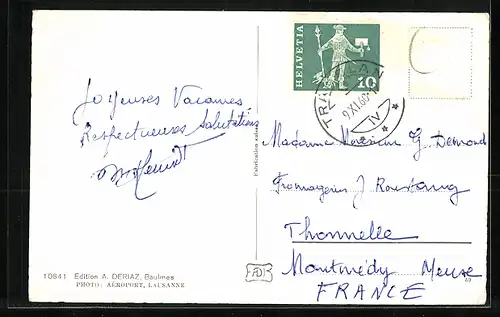 AK Tramelan, Vue Aerienne