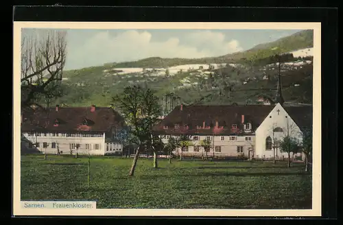 AK Sarnen, auf der Wiese am Frauenkloster
