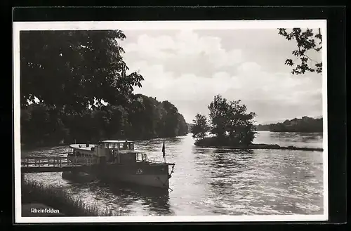 AK Rheinfelden, Schiff an der Anlegestelle
