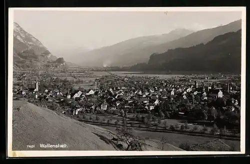 AK Wallenstadt, Generalansicht der Stadt