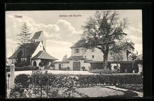 AK Cham, Schloss mit Kapelle