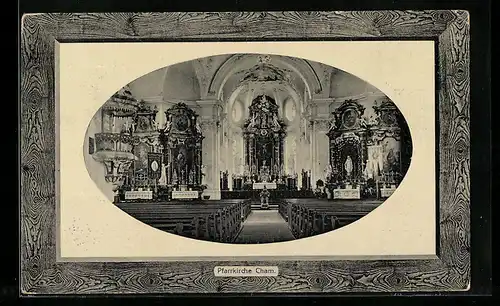 Präge-AK Cham, Inneres der Pfarrkirche
