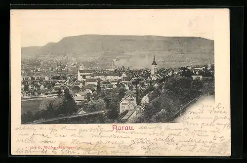 AK Aarau, Generalansicht der Stadt