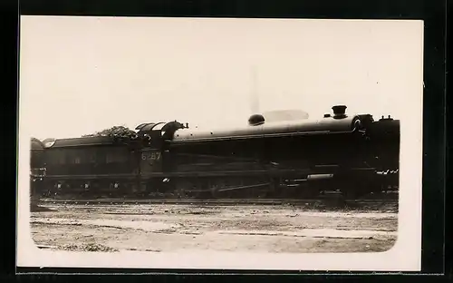 Foto-AK Lokomotive der englischen Eisenbahngesellschaft LNER mit Kennung 6287