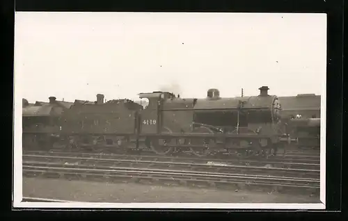 Foto-AK Lokomotive der englischen Eisenbahngesellschaft LMS mit Kennung 4119
