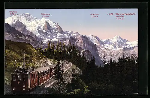 AK Wengernalpbahn mit Jungfrau