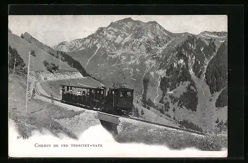 AK Chemin de Fer Territet-Naye, Bergbahn