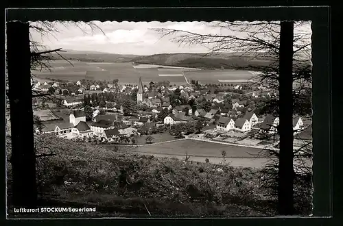 AK Stockum /Sauerland, Gesamtansicht aus der Vogelschau