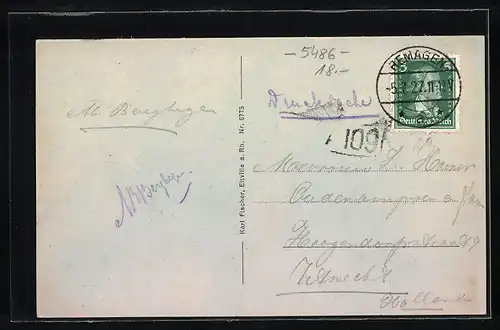 AK Altenahr, Burgruine Are mit Tunnels