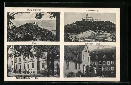 AK Neudietendorf /Th., Burg Gleichen, Wachsenburg, Schwesternhaus