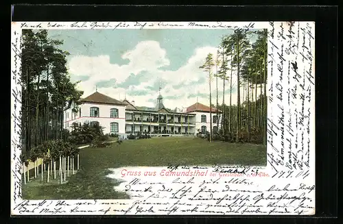 AK Edmundsthal bei Geesthacht, Anstaltsgebäude mit Anlage