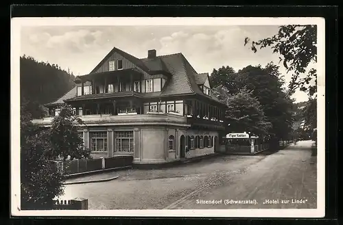 AK Sitzendorf /Schwarzatal, Hotel zur Linde