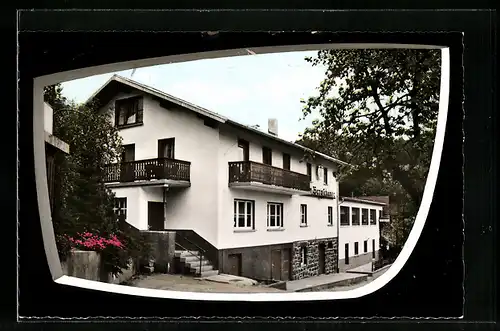 Passepartout-AK Ballersbach /Dillkreis, Gasthaus-Pension Bergschenke Garotti