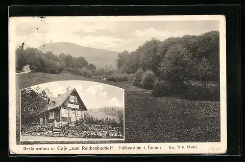 AK Falkenstein /Ts., Gasthaus zum Reichenbachtal N. Mühl mit Umgebungt