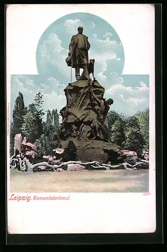 AK Leipzig, Bismarck-Denkmal