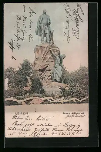 AK Leipzig, Bismarck-Denkmal