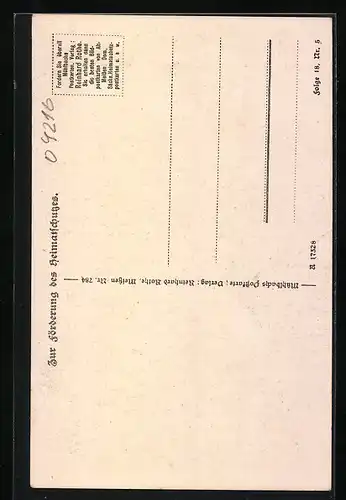 AK Siebeneichen, Schloss Siebeneichen, Altes malerisches Forsthaus