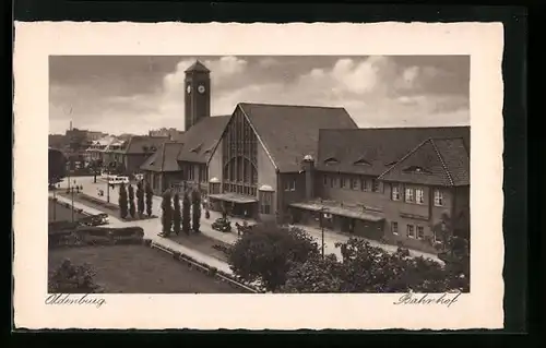 AK Oldenburg, Blick auf den Bahnhof